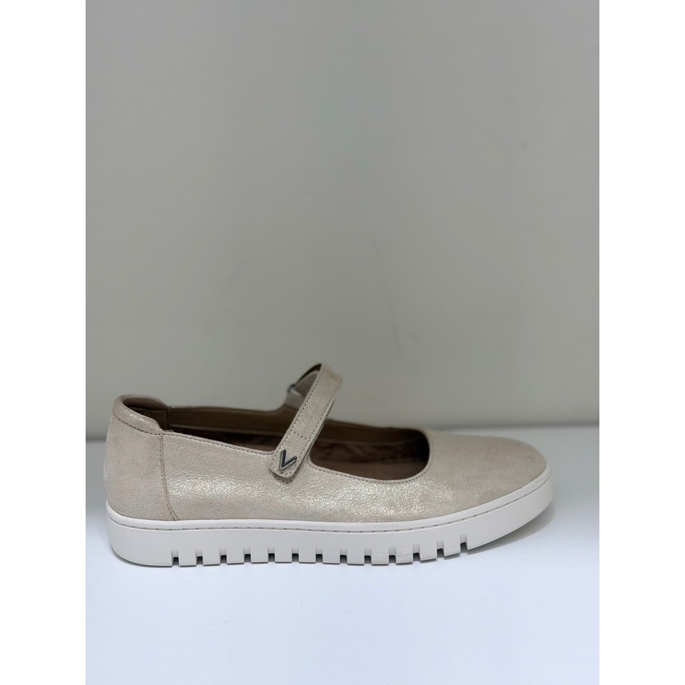 Vionic Uptown Mary Jane Slip-OnGold Metallic Leather orthotic comfort - Picture 2 of 8